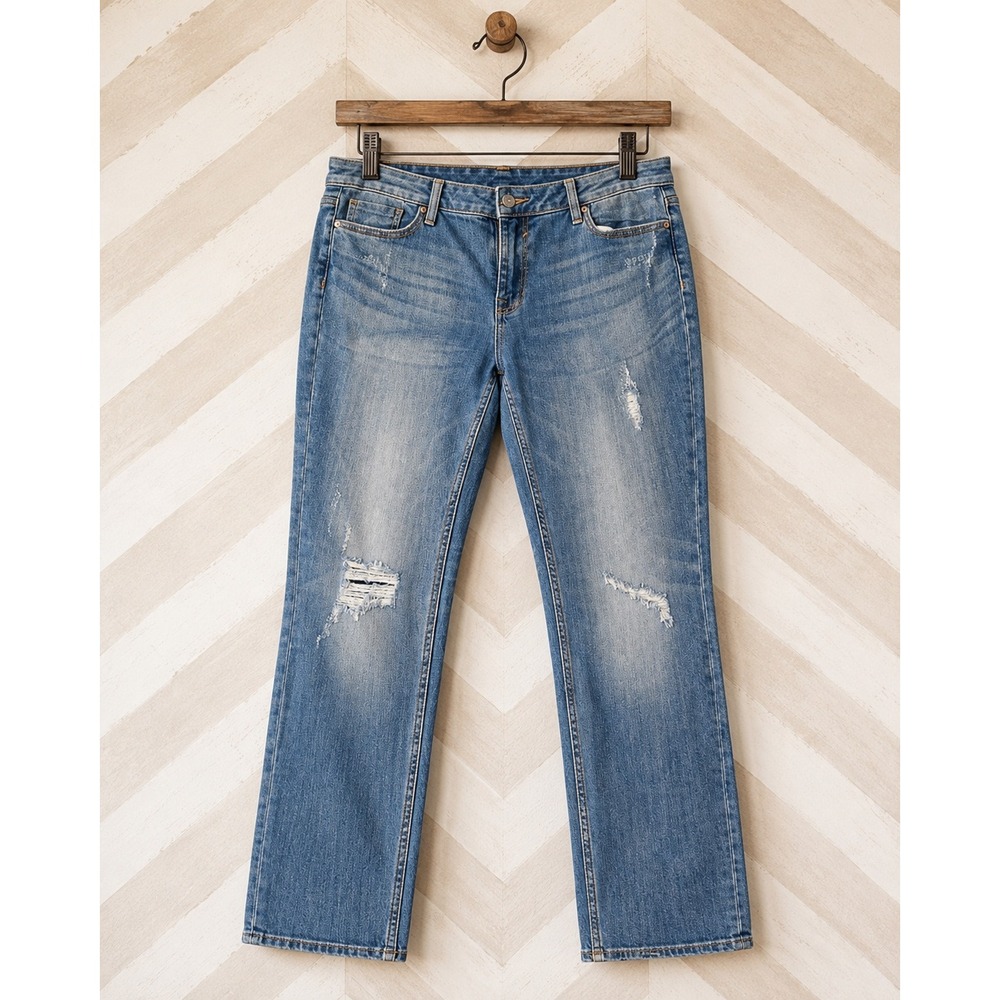Vigoss‎ Size 18 Classic Distressed Women's Blue Jeans